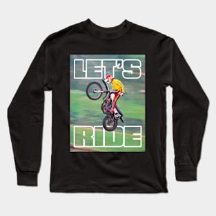 Vintage Motocross Le's Ride Long Sleeve T-Shirt